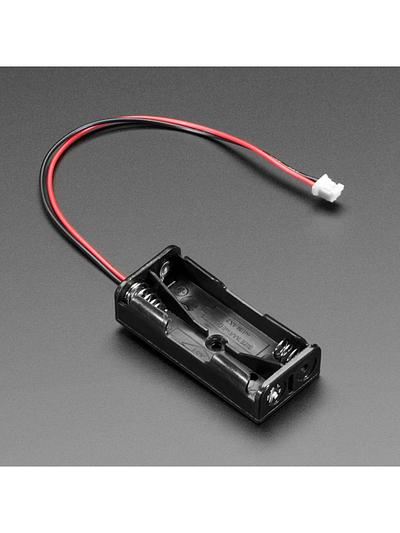 2 x AAA Open Battery Holder with JST PH Connector