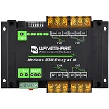4-Channel Industrial Modbus RTU Relay Module – 30A, RS485, LED Indicators, Rail-Mount - Image 3