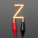 Alphabet LED Filament - Warm White Letter "Z" - Image 1