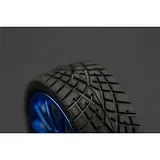 D65mm Rubber Wheel Pair - Blue (Without Shaft) - Image 2