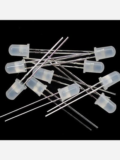Diffused 5mm Slow Fade Flashing RGB LED - 10 pack [Slow fade]