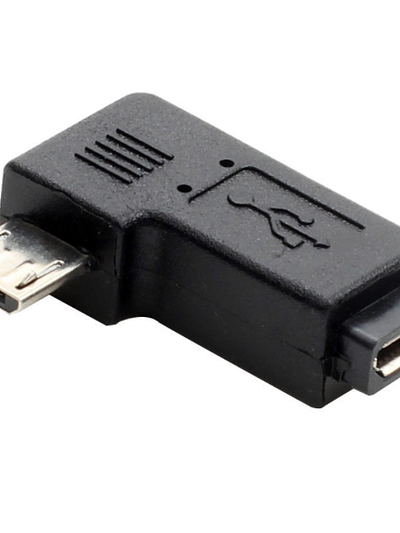 90 Degree Right Angled Micro USB Male to Female