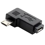 90 Degree Right Angled Micro USB Male to Female - Image 1