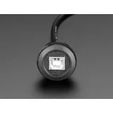 USB B Round Panel Mount Extension Cable - 30cm - Image 3