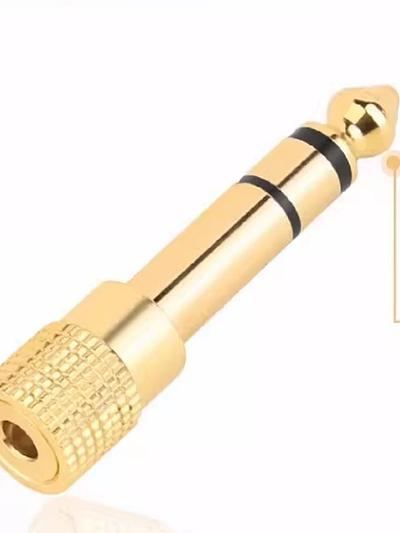 3.5mm to 6.5mm Jack Audio Adapter for Guitar Amplifier / Speaker / Headphone