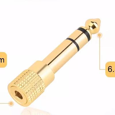 3.5mm to 6.5mm Jack Audio Adapter for Guitar Amplifier / Speaker / Headphone