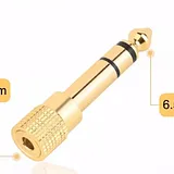 3.5mm to 6.5mm Jack Audio Adapter for Guitar Amplifier / Speaker / Headphone - Image 1