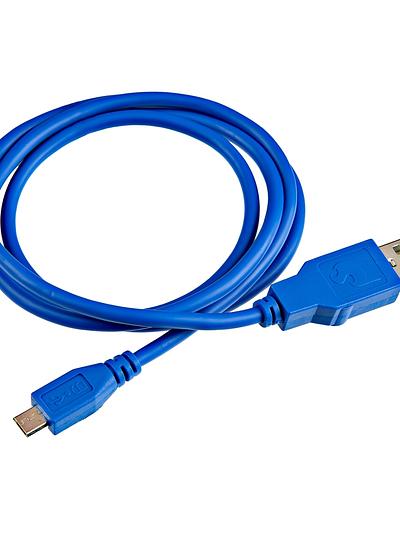 USB-A to Micro-B Cable - 1m, USB 2.0 (Flexible Silicone)