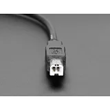 USB B Round Panel Mount Extension Cable - 30cm - Image 4