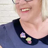 Filled With Feminine Rage Lapel Pin - Image 5