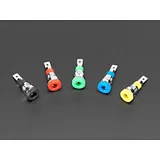 Panel-Mount Banana Jacks 4mm - Pack of 5 Multi-Color - Image 1