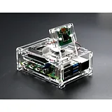 Raspberry Pi 4B acrylic case with cooling fan compatible with 3.5 inch screen and camera - Image 1