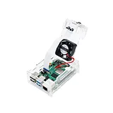 Raspberry Pi 4B acrylic case with cooling fan compatible with 3.5 inch screen and camera - Image 2