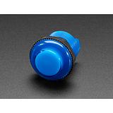 Arcade Button with LED - 30mm Translucent Blue - Image 1