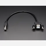 Panel Mount USB Cable - B Male to B Female - Image 1
