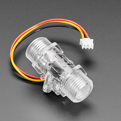 Clear Turbine Water Flow Sensor with 3-pin JST