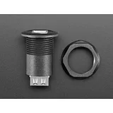 USB B Jack to USB A Jack Round Panel Mount Adapter - Image 5