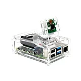 Raspberry Pi 4B acrylic case with cooling fan compatible with 3.5 inch screen and camera - Image 5