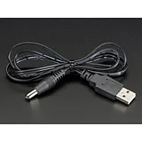 USB to 2.1mm Male Barrel Jack Cable [22AWG  1 meter] - Image 2