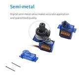 SunFounder 9g Metal SF180M Digital Half Metal Semi-metal Micro Servo 2pack - Image 5