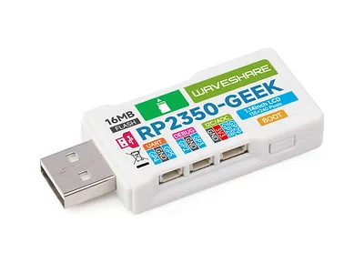RP2350-GEEK Board with 1.14" Color LCD and USB Debugging