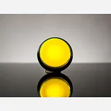 Large Arcade Button with LED - 60mm Yellow - Image 1