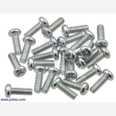 Machine Screw: #2-56, 1/4 Length, Phillips (25-pack)