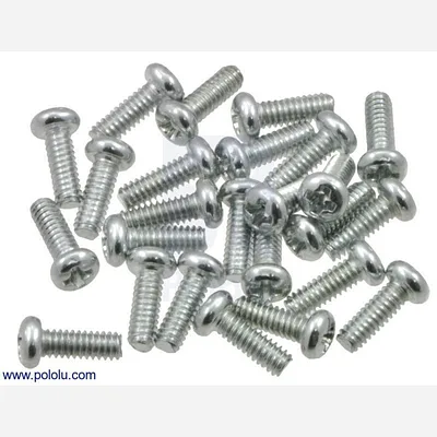 Machine Screw: #2-56, 1/4 Length, Phillips (25-pack)