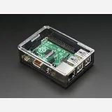 Adafruit Raspberry Pi B+ / Pi 2 / Pi 3 Case - Smoke Base [w/ Clear Top] - Image 2
