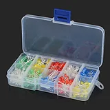 300pcs 3mm and 5mm LED Light Assorted Kit with Case - Image 1
