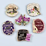 I Make, Therefore I Am Lapel Pin - Image 5