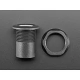 USB Mini B Jack to USB A Jack Round Panel Mount Adapter - Image 4