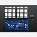 16x8 1.2 LED Matrix + Backpack - Ultra Bright Square Green LEDs - Image 3