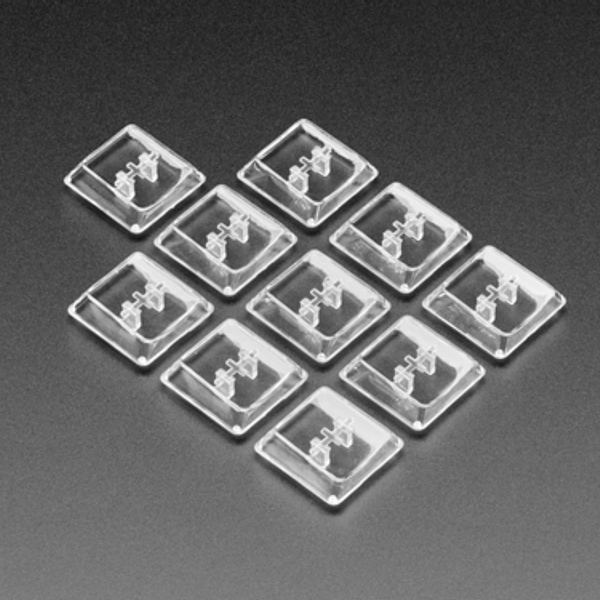 Clear Kailh CHOC Slim Key Caps x 10 pack