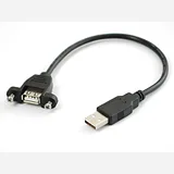 Panel Mount USB Cable - A Male to A Female - Image 2