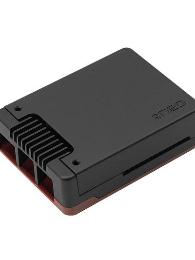 Aluminum Argon NEO 5 BRED Case with Built-in Cooling Fan (Compatible with Raspberry Pi 5)