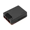 Aluminum Argon NEO 5 BRED Case with Built-in Cooling Fan (Compatible with Raspberry Pi 5)