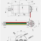 12V GA25-370 DC Gear motor with Speed Encode 280 RMP - Image 6