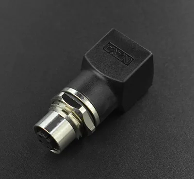 RJ45 Female to M12 4 Pin Female Adapter