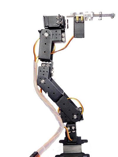6 DOF Claw Mount Robot Kit Aluminium Mechanical Robotic Arm Clamp