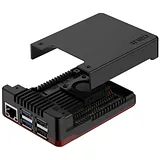 Argon NEO 5 Case for Raspberry Pi 5 - Black/Red - Image 1