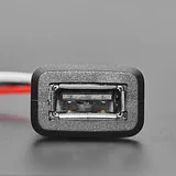Snap-In Panel Mount Cable - USB Type A Socket to 4 Wires - Image 3