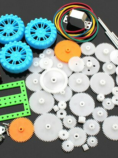 50 piece plastic gear kit - DIY racer