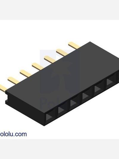 0.100 (2.54 mm) Female Header: 1x7-Pin, Straight