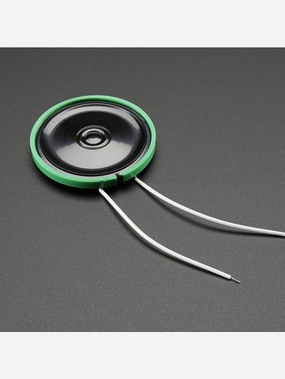 Thin Plastic Speaker w/Wires - 8 ohm 0.25W