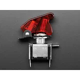 Illuminated Toggle Switch with Cover - Red - Image 5