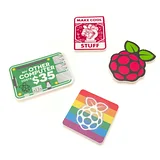 Raspberry Pi Stickers - 4 Pack - Image 1