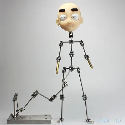 DIY Animation Studio Kit for Stop Motion Puppet with Silicone Hands and Moveable Head