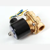 Brass Liquid Solenoid Valve - 12V - 1/2 NPS - Image 2