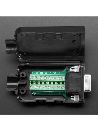 DE-15 (DB-15) Female Socket to Terminal Block Breakout